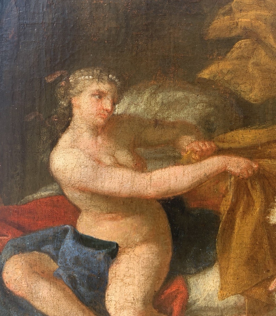 Peintre napolitain (XVIIe siècle) - Joseph et la femme de Potiphar.-photo-2