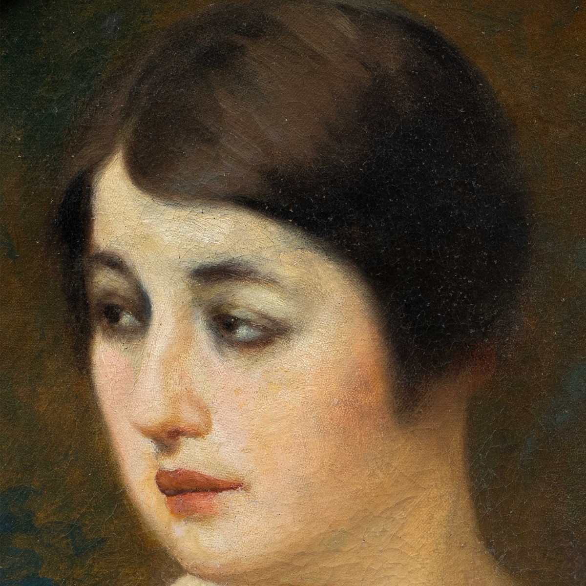 Emilio Magistretti (Milan 1851 - Milan 1936) - Jeune fille au tigre.-photo-3