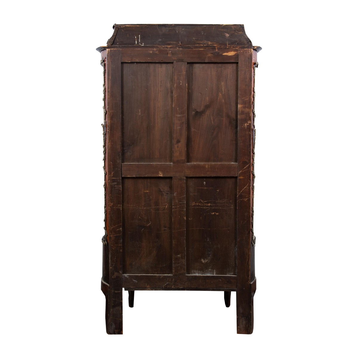 Vitrine plaquée de bois divers. France, fin du XIXe siècle.-photo-1