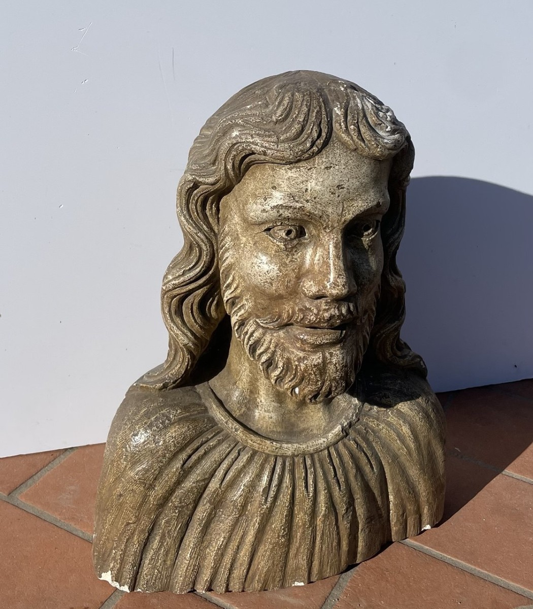 Italian Sculptor (15th-16th Century) — Bust Of Christ.-photo-1