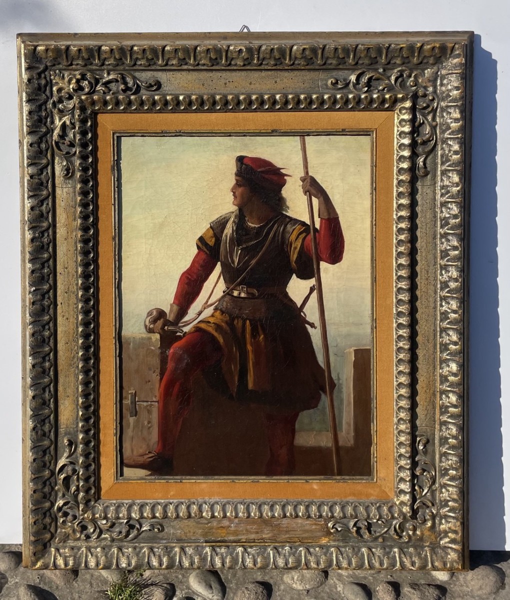 Peintre romantique (seconde moitié du XIXe siècle) - Le Soldat.-photo-4