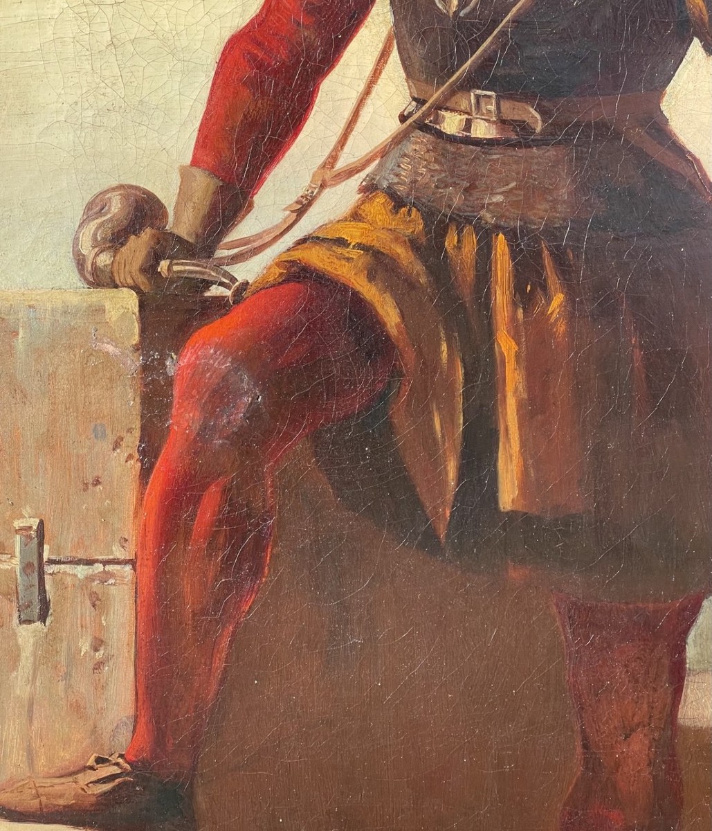 Peintre romantique (seconde moitié du XIXe siècle) - Le Soldat.-photo-2