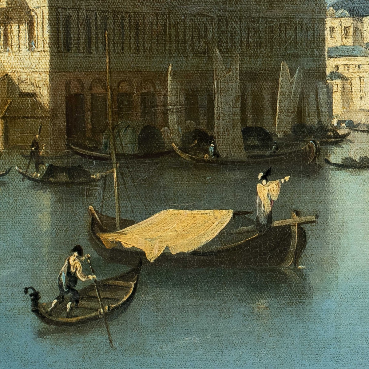 Venetian Painter (18th-19th Century) - Venice, View Of The Grand Canal With The Palazzo Dei Cam-photo-3