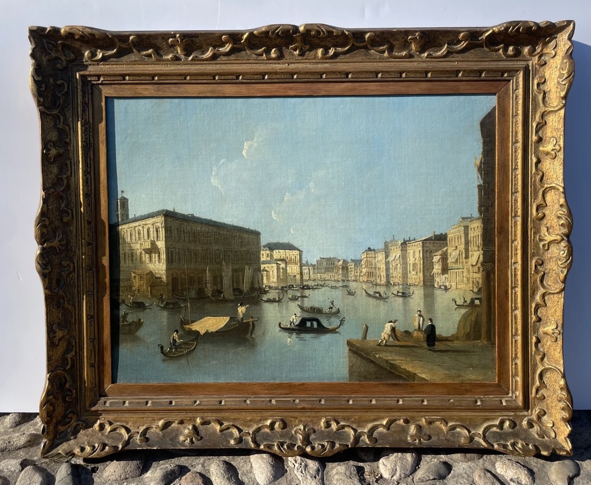 Venetian Painter (18th-19th Century) - Venice, View Of The Grand Canal With The Palazzo Dei Cam-photo-1