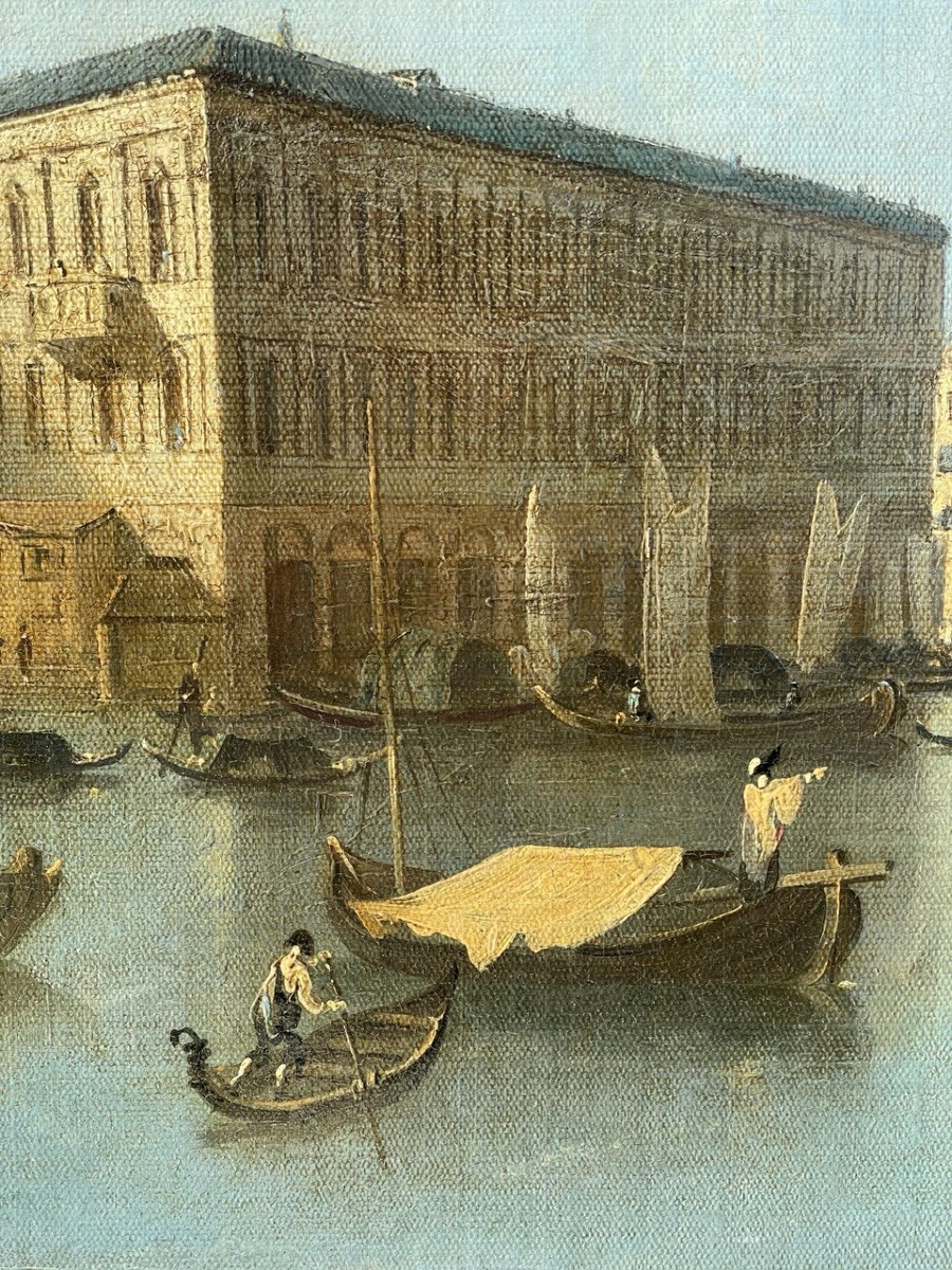 Venetian Painter (18th-19th Century) - Venice, View Of The Grand Canal With The Palazzo Dei Cam-photo-3