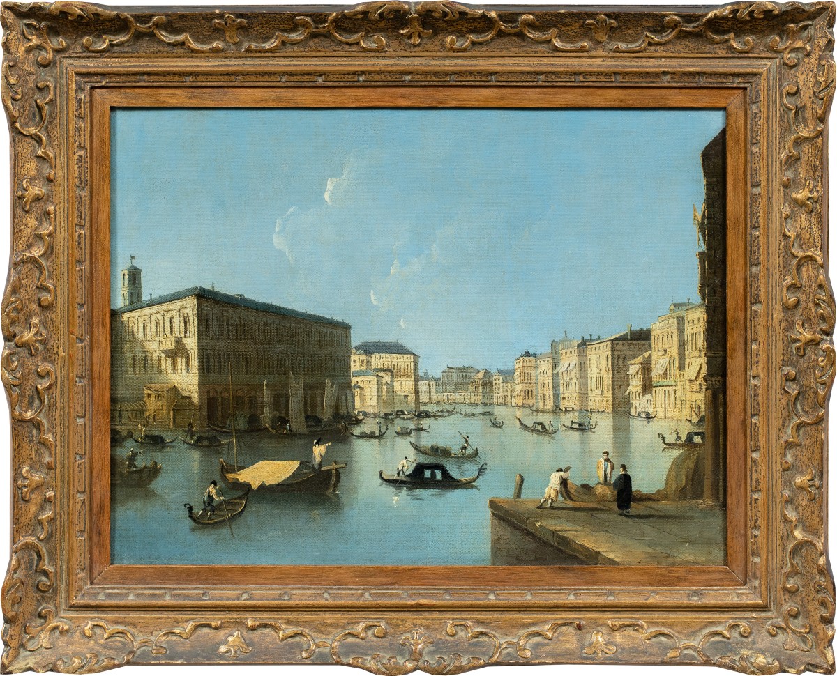 Venetian Painter (18th-19th Century) - Venice, View Of The Grand Canal With The Palazzo Dei Cam