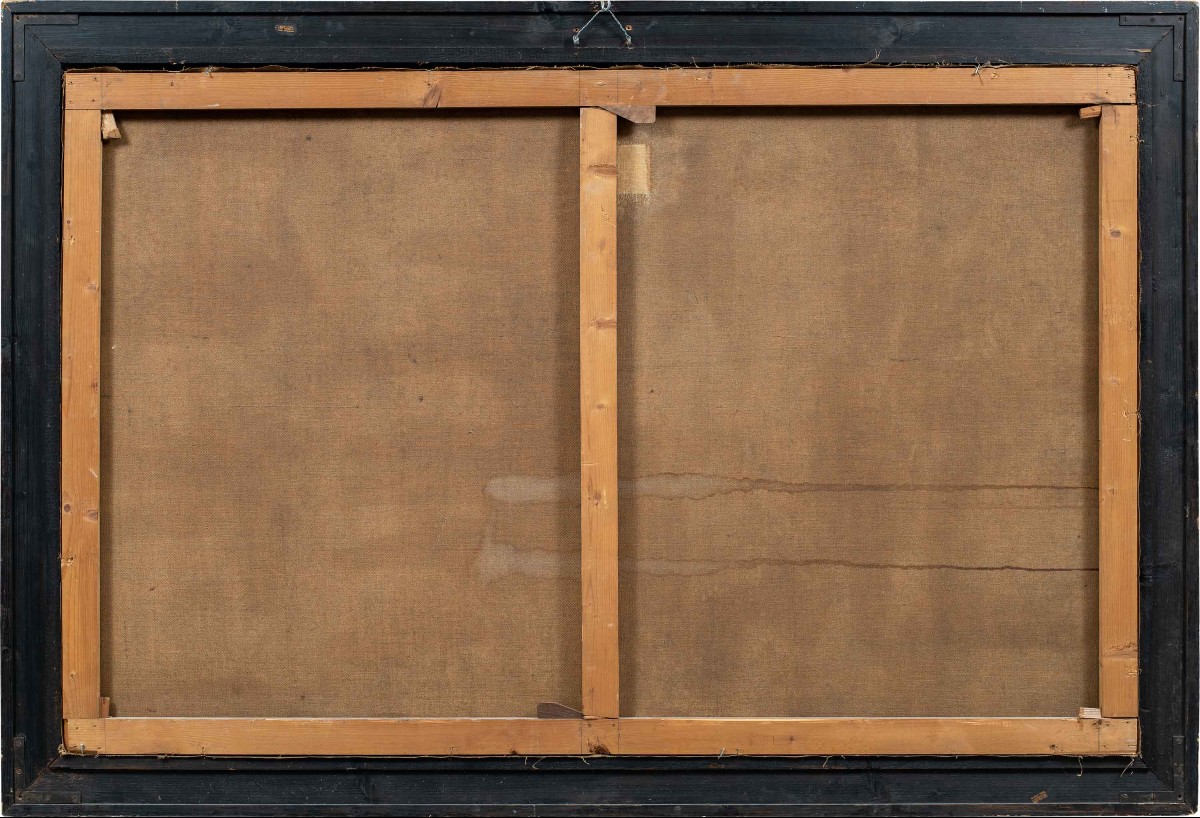 Mattia Traverso (Gênes 1885 - Gênes 1956) - Grande scène de banquet avec chérubins et nymphes.-photo-4