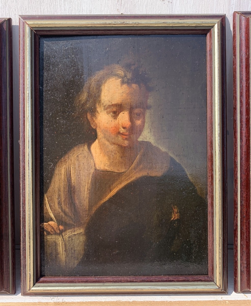 Peintre italien (XVIIIe siècle) - Les Quatre Évangélistes.-photo-2