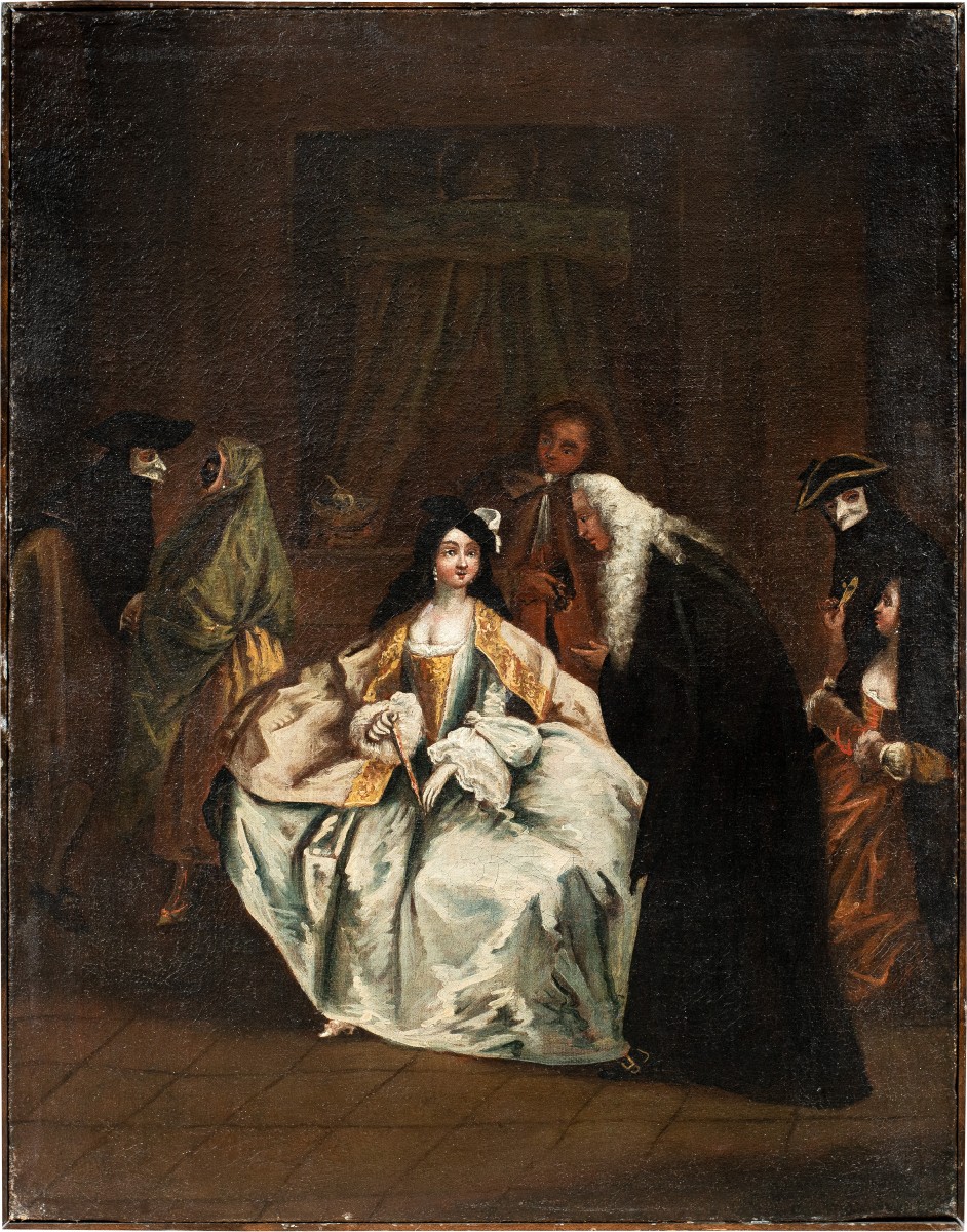 Workshop Of Pietro Longhi (venice 1702 - Venice 1785) - The Prosecutor's Meeting With His Wife.