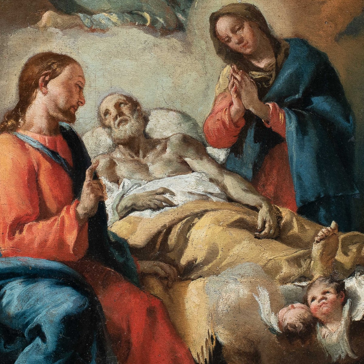 Francesco Zugno (Venise 1709 - Venise 1787) - La Mort de saint Joseph.-photo-2