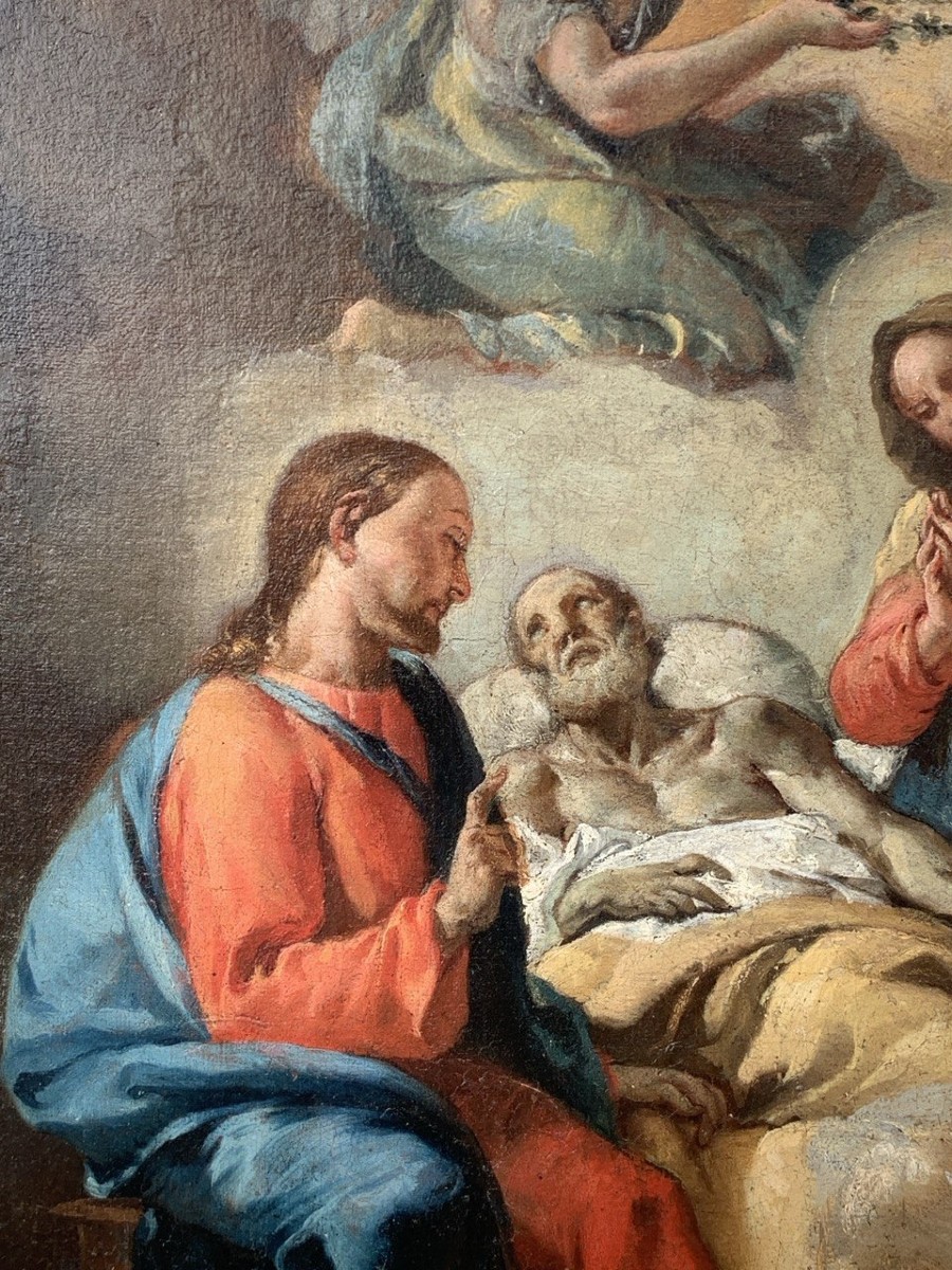Francesco Zugno (Venise 1709 - Venise 1787) - La Mort de saint Joseph.-photo-1