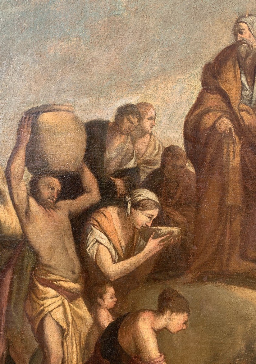 Workshop Of Giulio Carpioni (venice 1613 - Vicenza 1678) - Moses Brings Water From The Rock.-photo-1