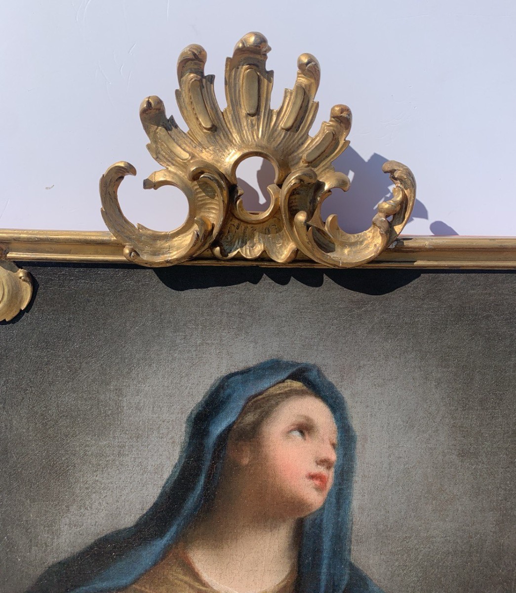  1.820 Jacopo Amigoni (Venise 1682 - Madrid 1752) - Vierge à l'Enfant.-photo-1