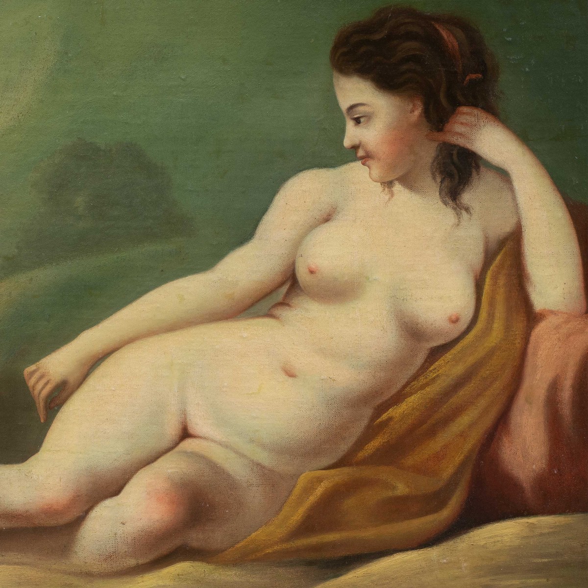 French Painter (18th–19th Century) - Reclining Female Figure.-photo-2