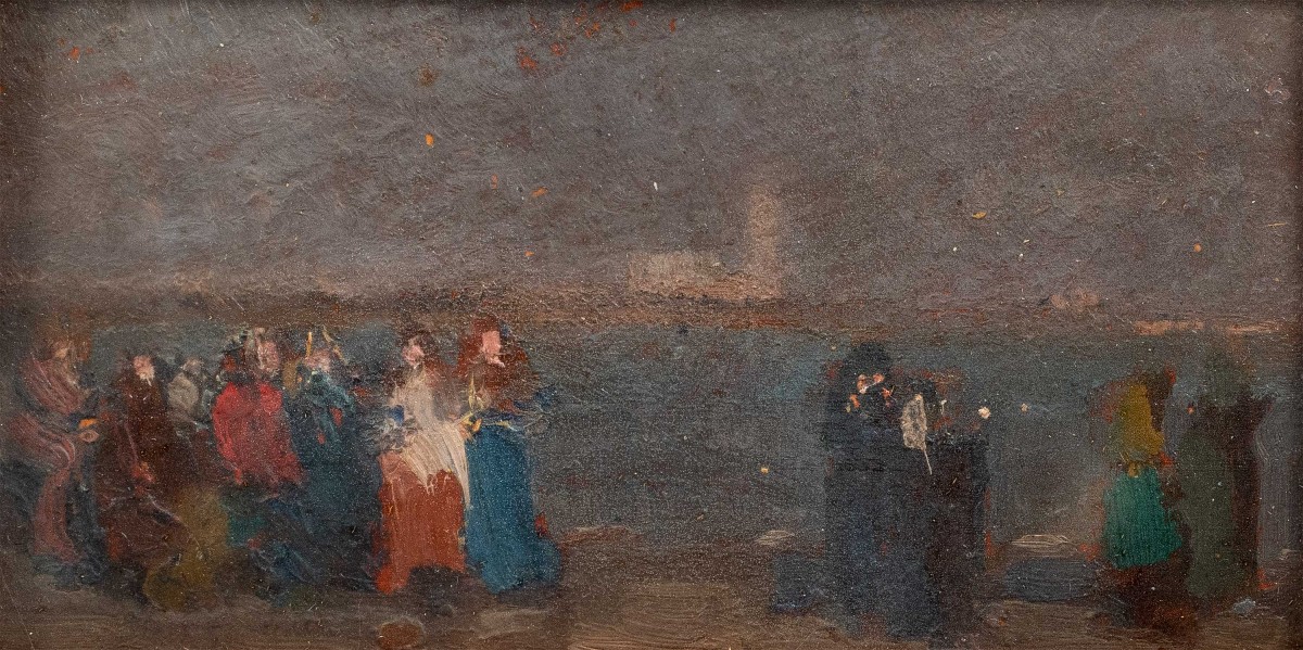 Beppe Ciardi (Venise 1875 - Quinto di Treviso 1932) - Triptyque de vues vénitiennes.-photo-4