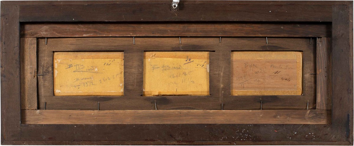 Beppe Ciardi (Venise 1875 - Quinto di Treviso 1932) - Triptyque de vues vénitiennes.-photo-1