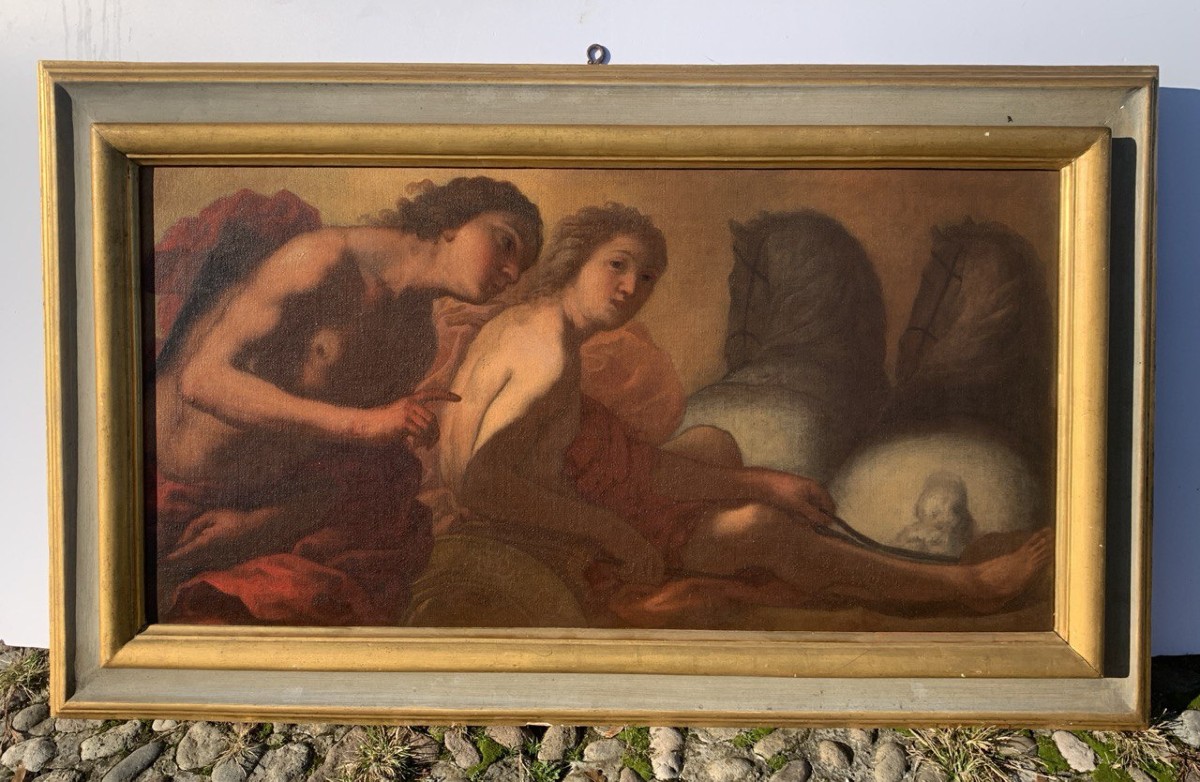 Peintre vénitien (XVIIe siècle) - Le Char d'Apollon.-photo-4