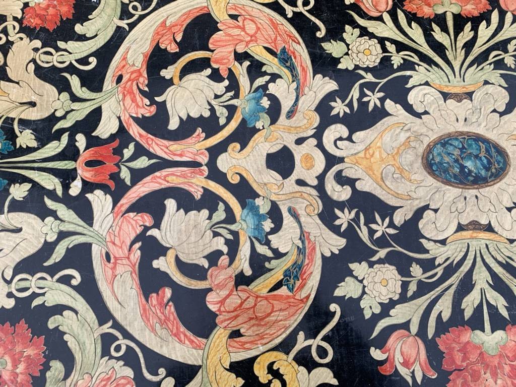 Italian Carved, Lacquered And Painted Writing Table. Italy, 19th–20th Century.-photo-2