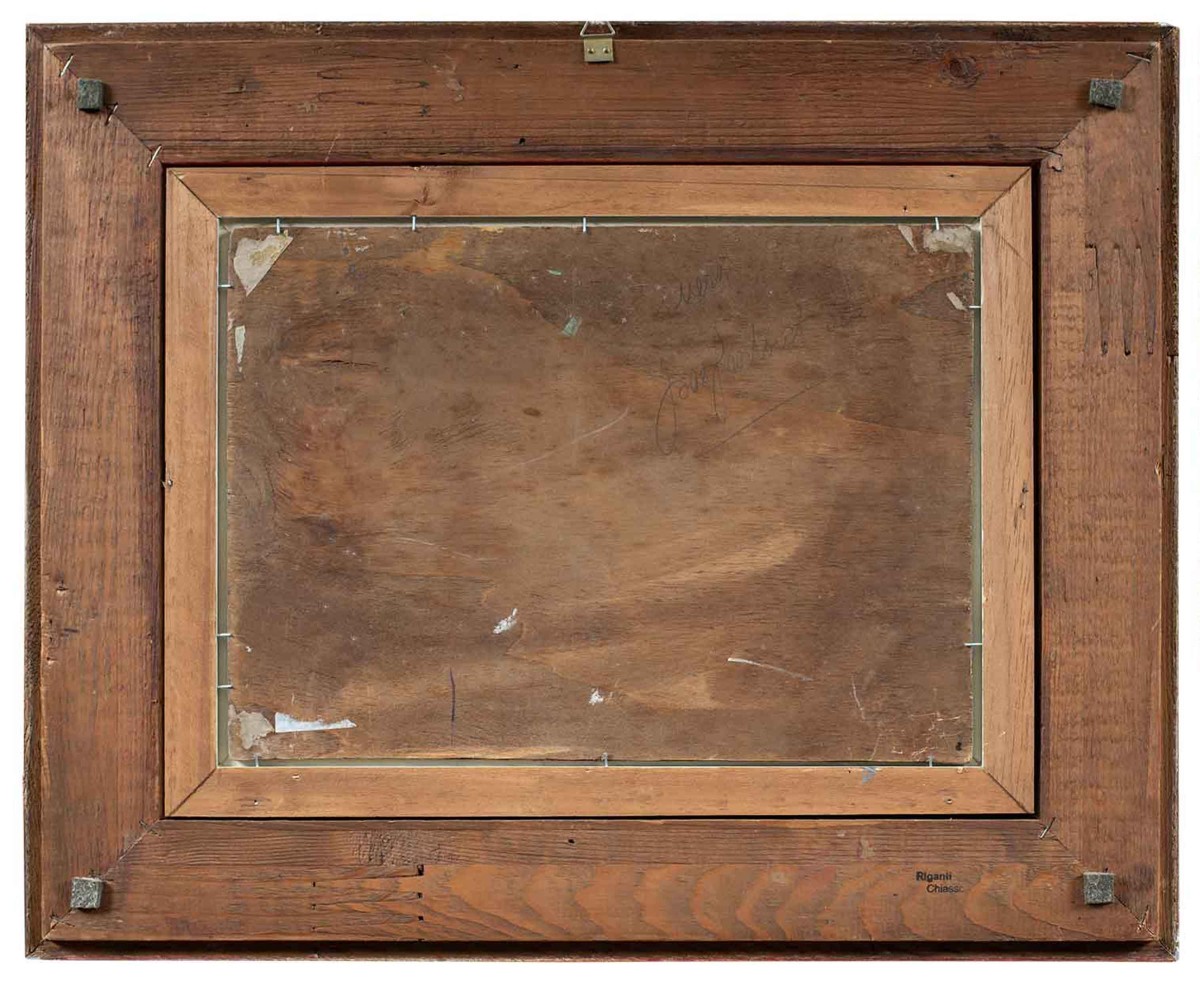 Lucia Ponga Degli Ancillo (1887 - 1966) - Venetian Capriccio With Ruins, Boats And Figures.-photo-3