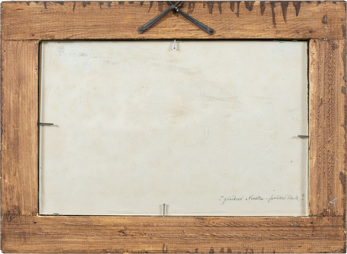 Venetian Painter (19th Cent.) - Venice, View Of The Royal Gardens With The Coffee House.-photo-3