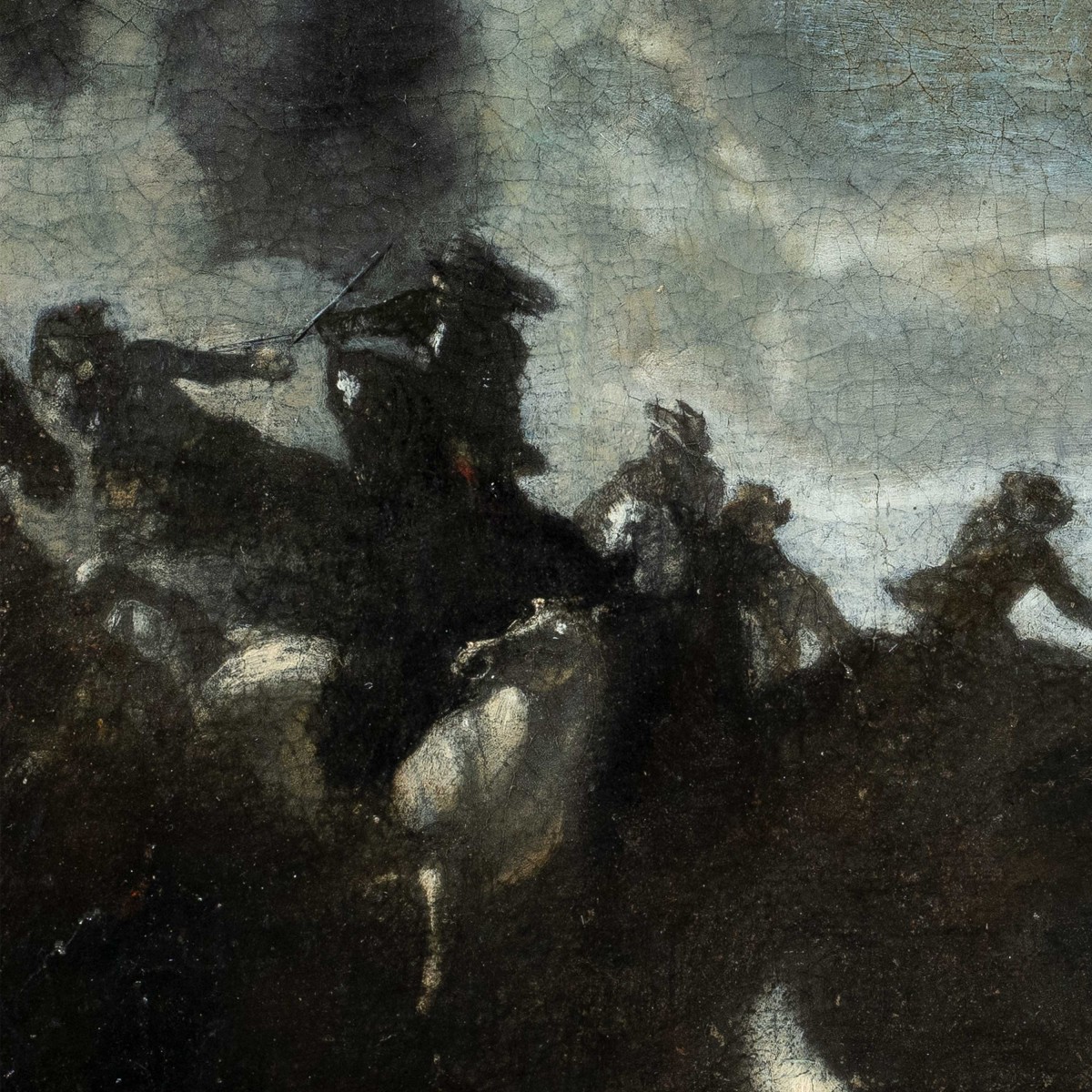 Circle Of Jacques Courtois, Called Il Borgognone (17th Century) - Cavalry Battle.-photo-2