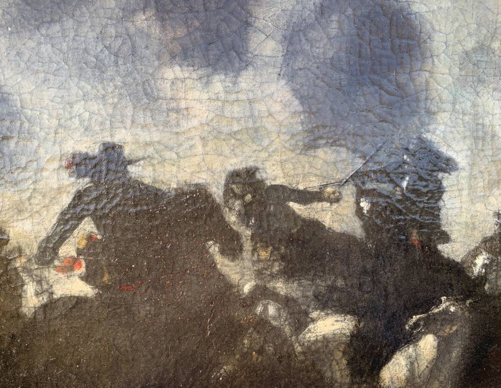 Circle Of Jacques Courtois, Called Il Borgognone (17th Century) - Cavalry Battle.-photo-1