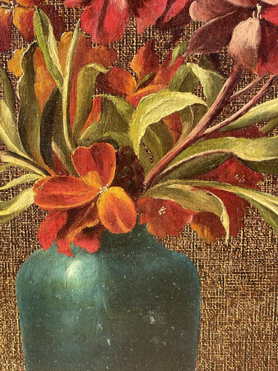 European Painter (19th–20th Century) - Still Life With Flowers.-photo-2