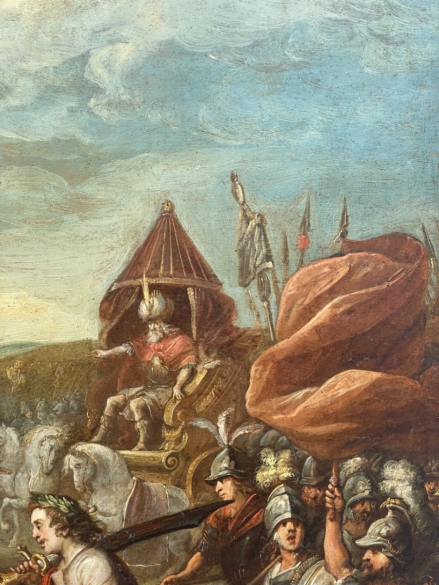 Pauwels Casteels (Anvers, vers 1625-1697) - Le Triomphe de David.-photo-3