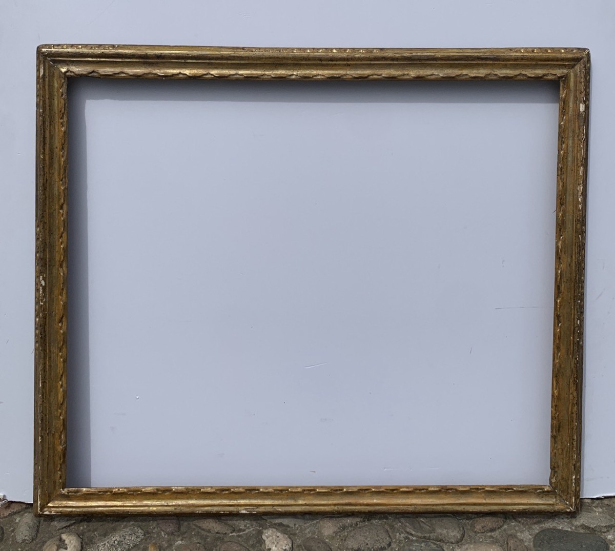 "francesina" Frame In Carved And Gilded Wood. Venice, 18th Century.-photo-1
