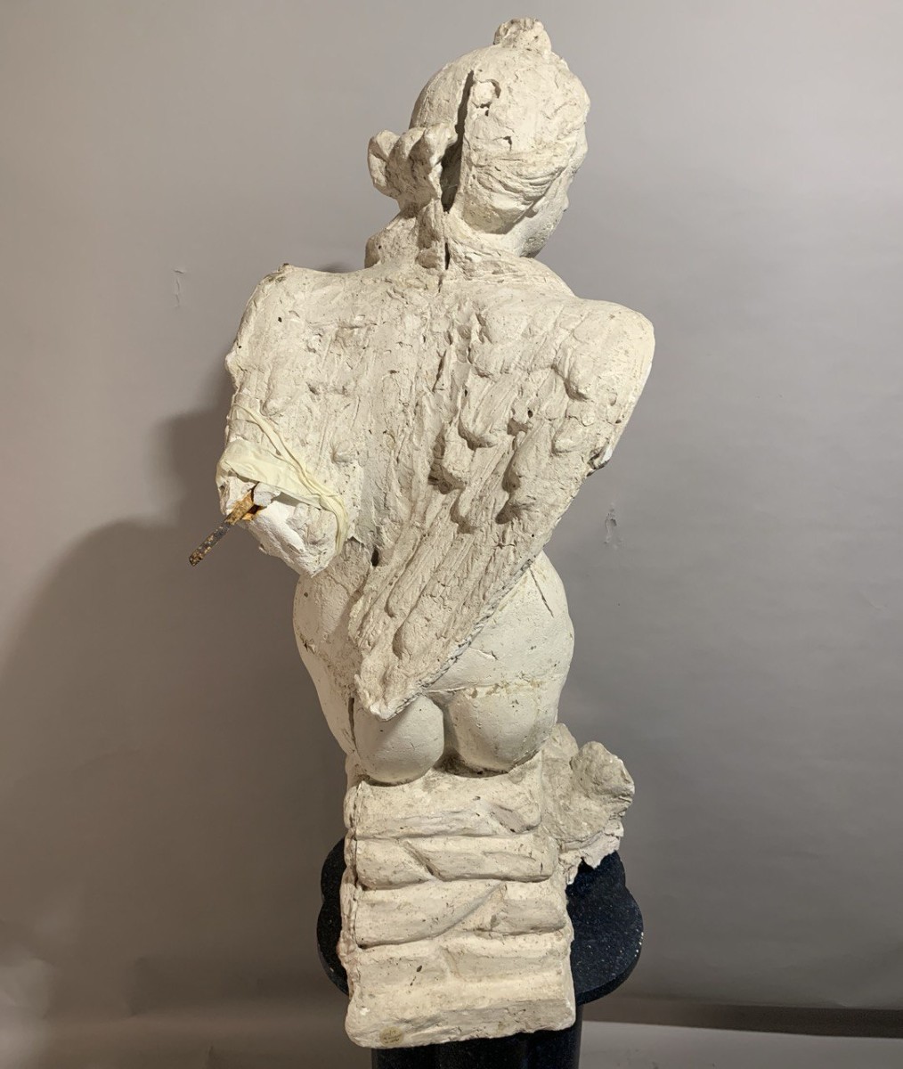 Italian Sculptor (17th Century) - Pair Of Winged Bicaudal Sirens.-photo-4