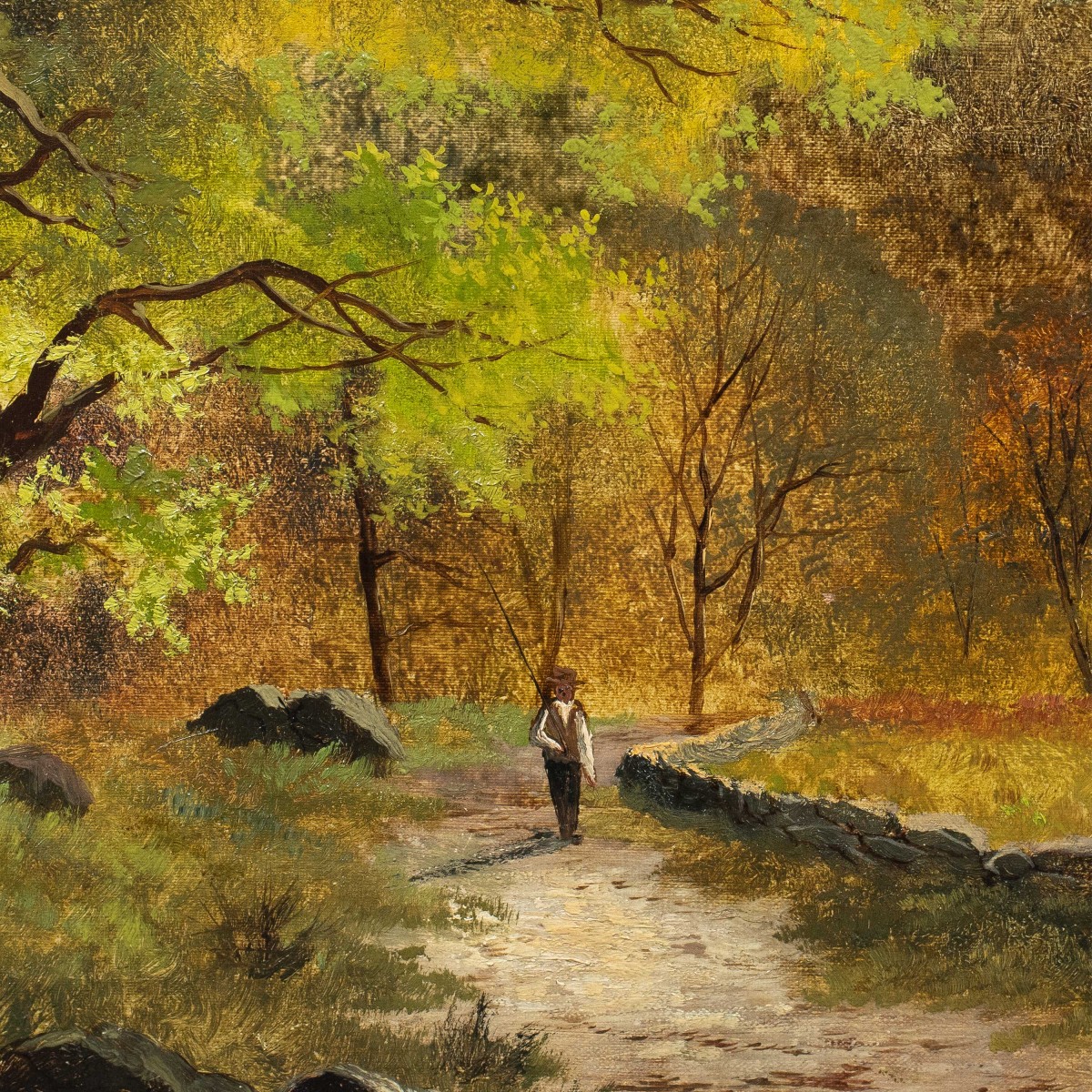 Italian Painter (19th Century) - Walk Along The Path.-photo-2