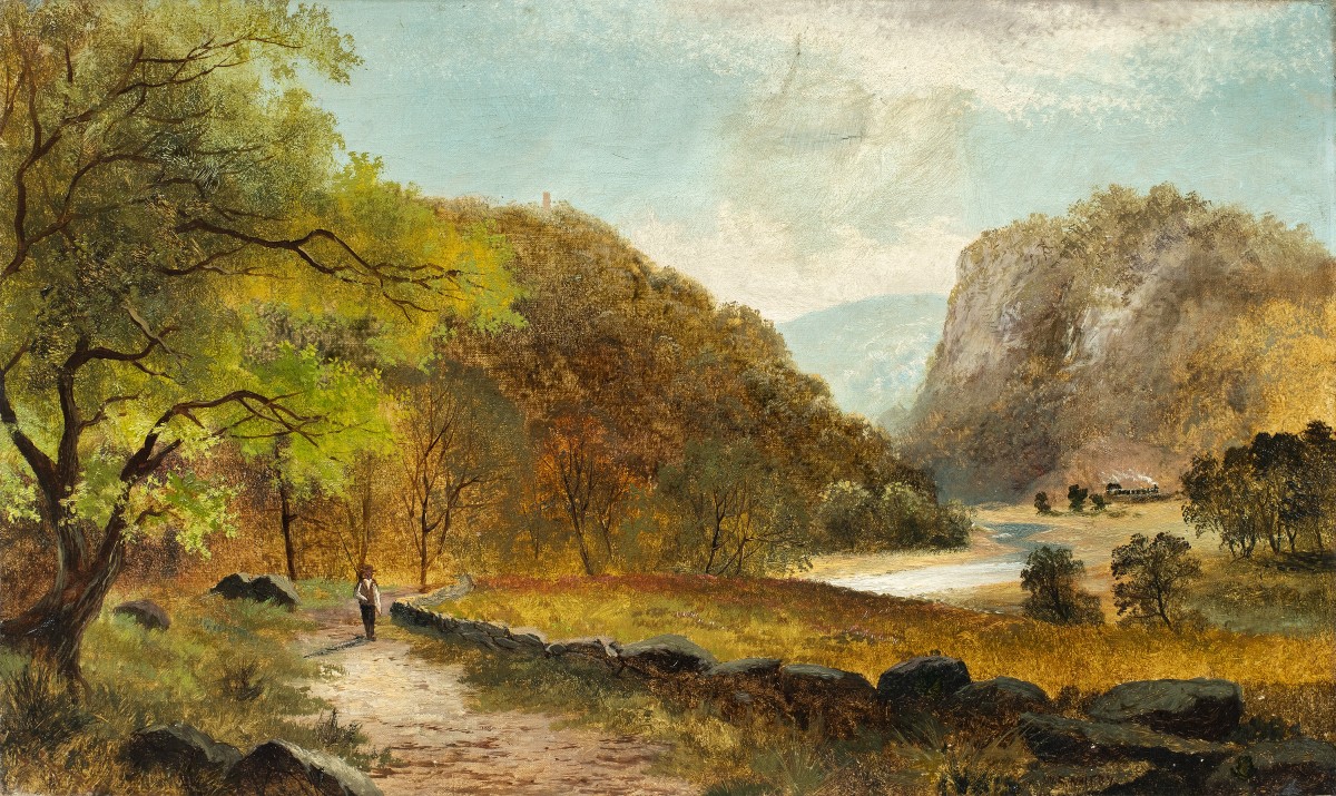Italian Painter (19th Century) - Walk Along The Path.