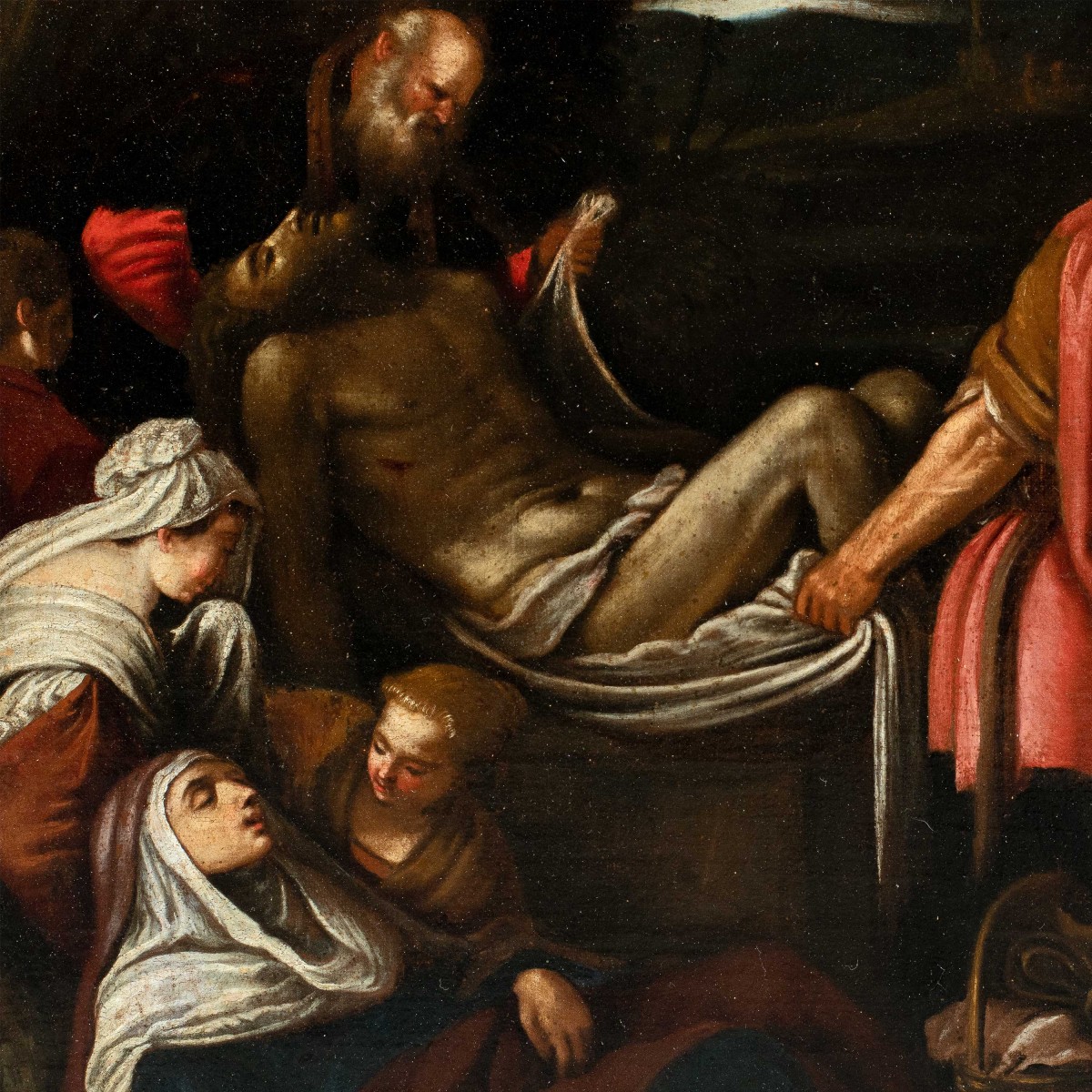 Workshop Of Jacopo Bassano (bassano Del Grappa C. 1510 - 1592) - The Entombment Of Christ.-photo-2