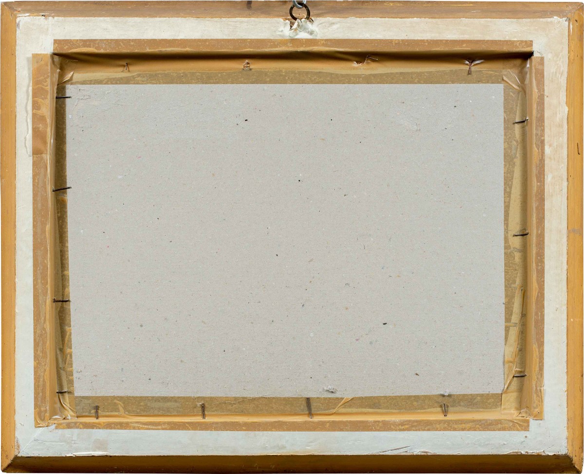 Peintre français (XIXe siècle) - Trompe-l'œil avec estampes de collection.-photo-3