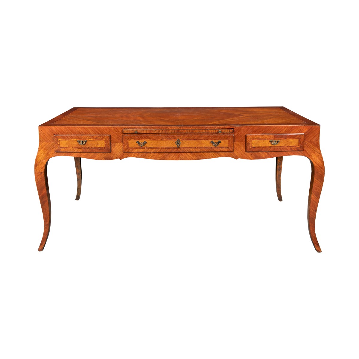 Bureau de notaire plaqué noyer et orné de palissandre – Venise, troisième quart du XVIII.