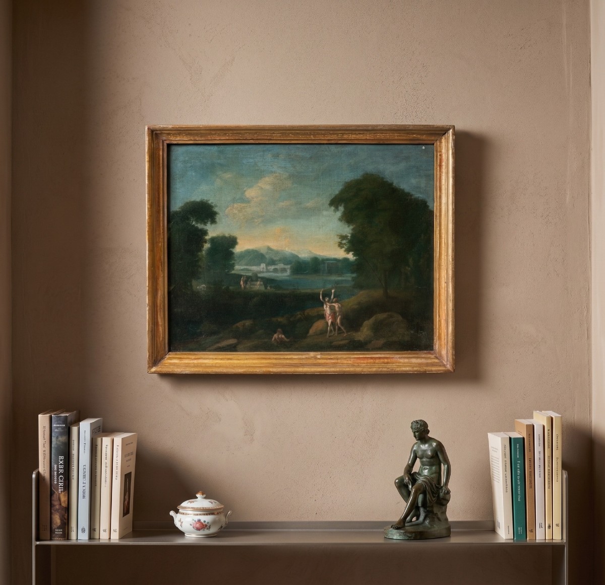 Cercle d'Hendrik Frans van Lint (Anvers 1684 - Rome 1763) - Apollon et Daphné.-photo-4