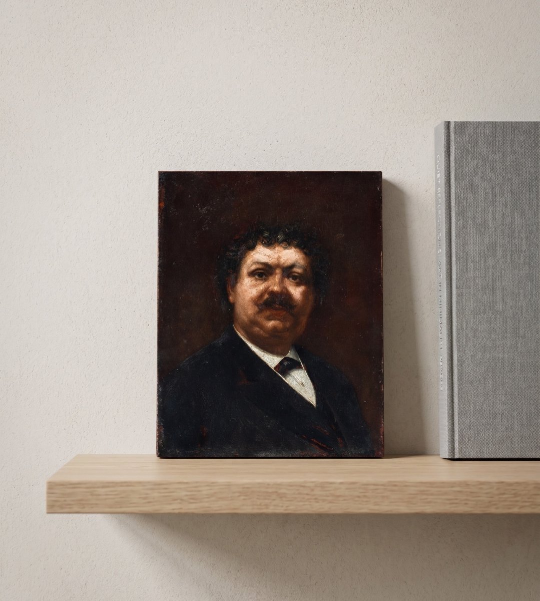 Peintre français (XIXe siècle) - Portrait d'Alexandre Dumas.-photo-4