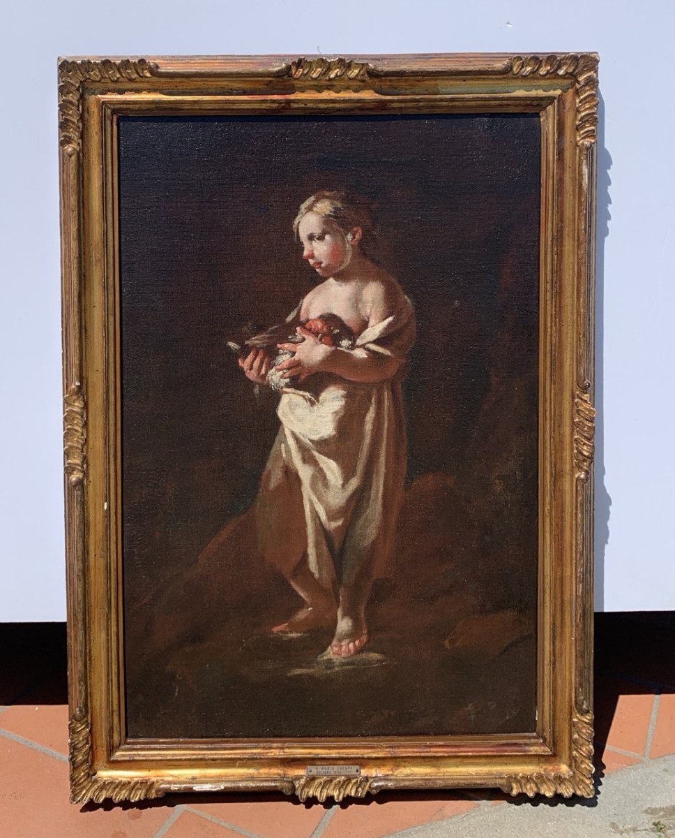Giuseppe Maria Crespi, dit Lo Spagnoletto (Bologne 1665 - Bologne 1747) - Couple d'enfants.-photo-3