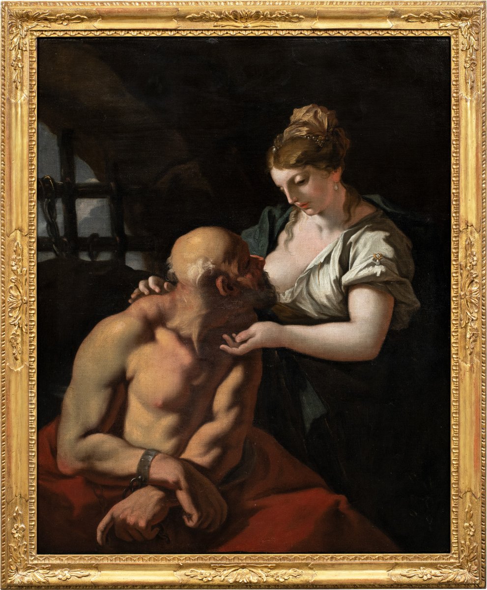 Giovanni Antonio Pellegrini (venice 1675 – Venice 1741) – Roman Charity (cimon And Pero).