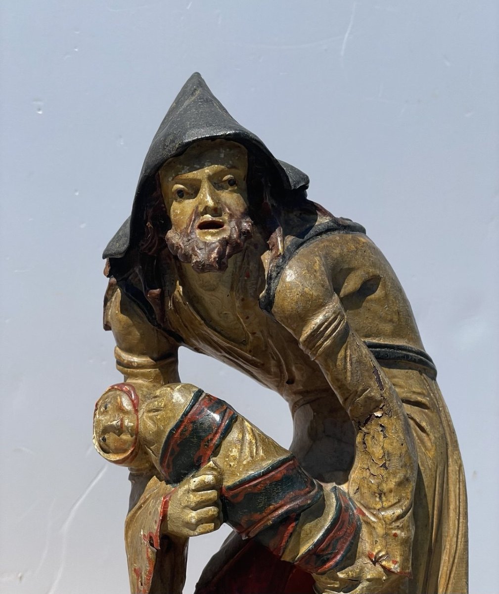 Venetian Sculptor (18th Century) - Three Figures Of Beggars.-photo-1
