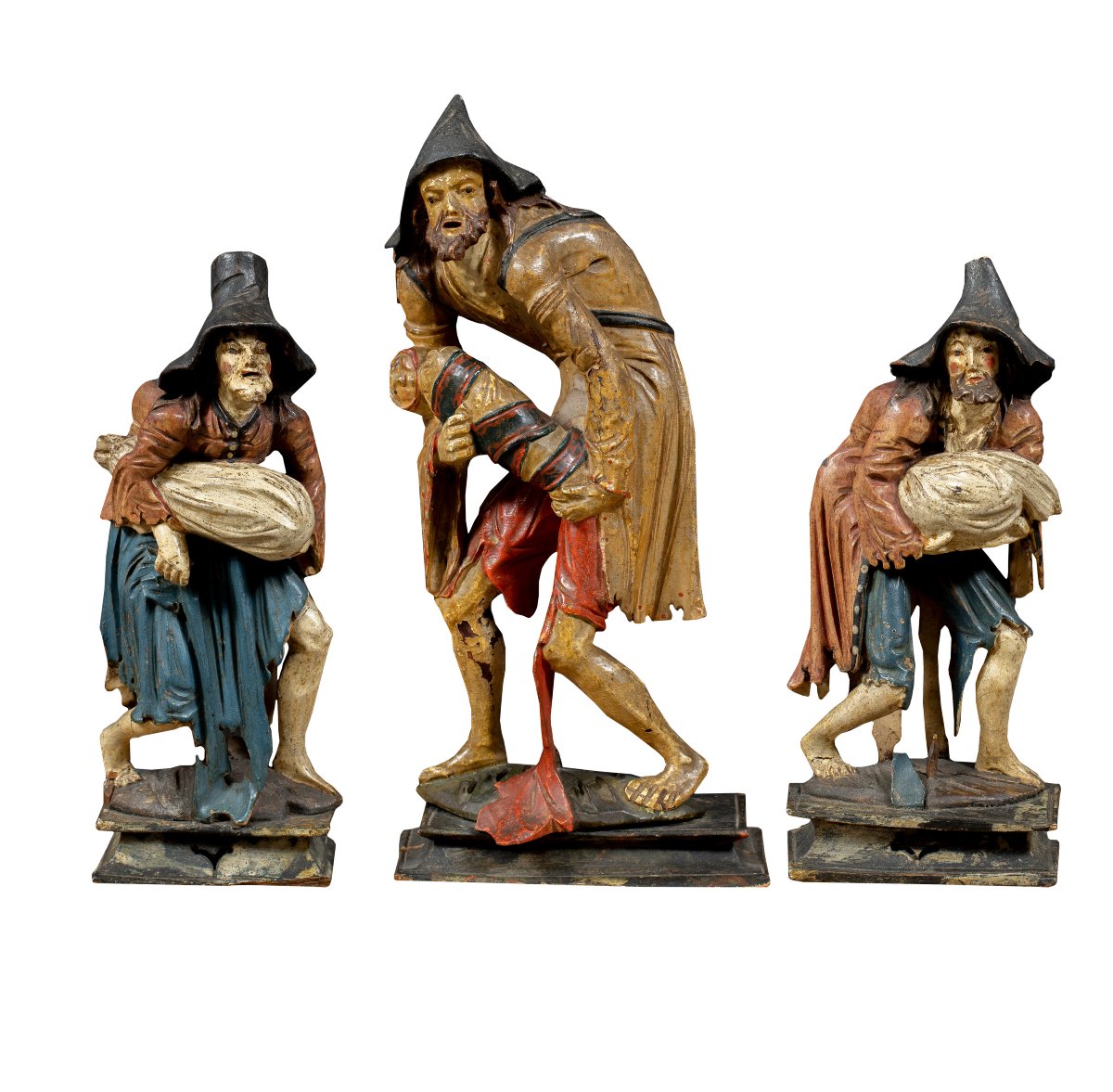 Venetian Sculptor (18th Century) - Three Figures Of Beggars.