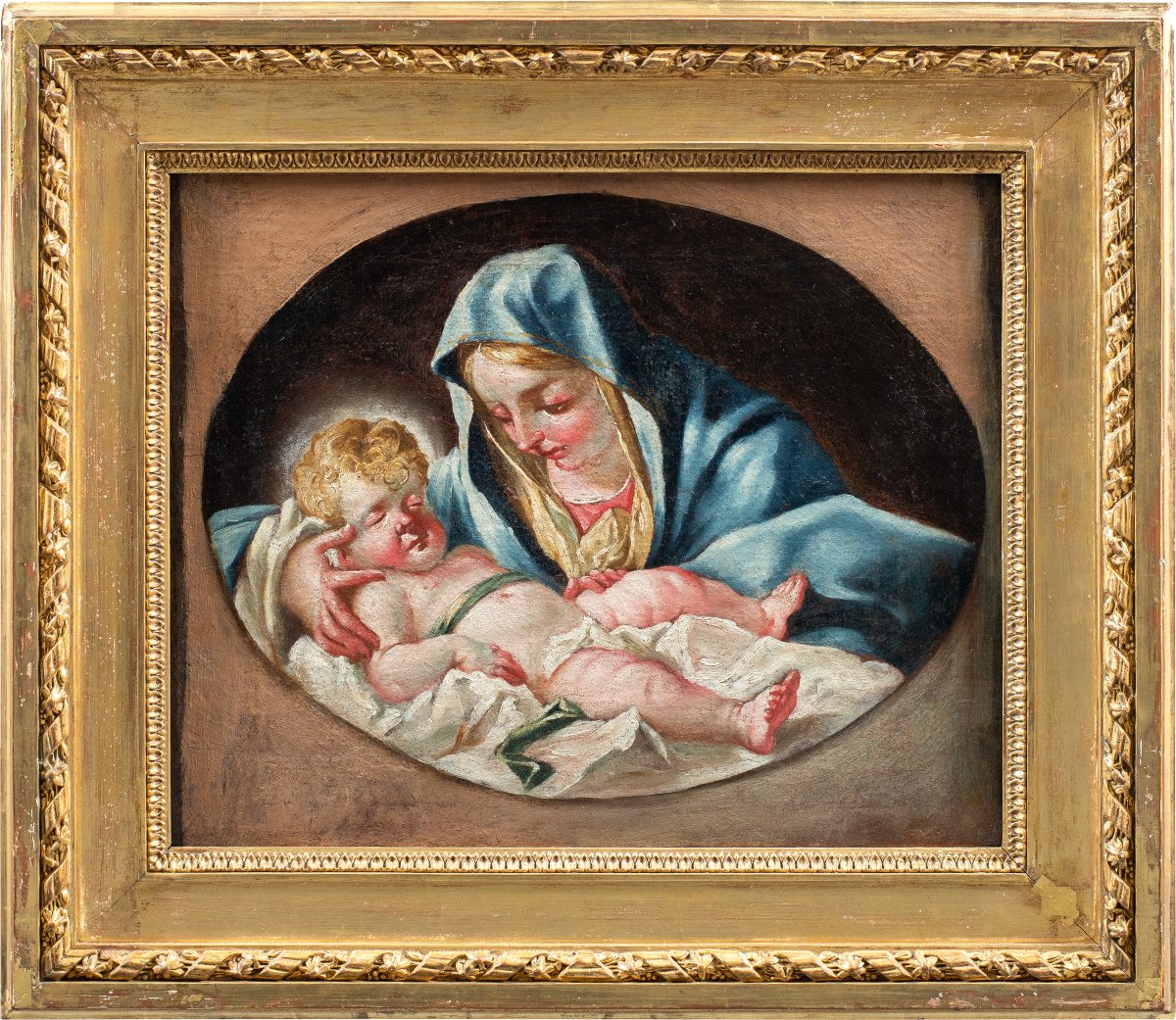 Venetian Painter (18th Century) - Madonna And Child.