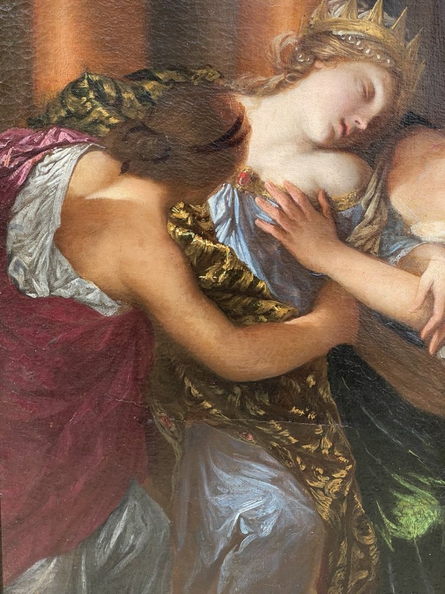 Pier Dandini (Florence 1646 - Florence 1712) - Esther et Assuérus.-photo-3