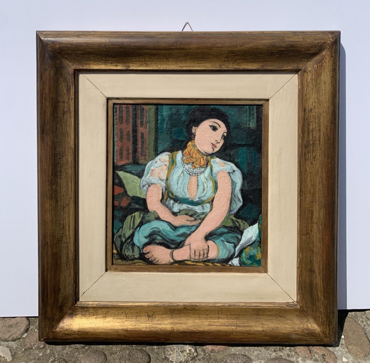 Domenico Cantatore (Ruvo di Puglia 1906 - Paris 1998) - Odalisque (Hommage à Delacroix).-photo-4