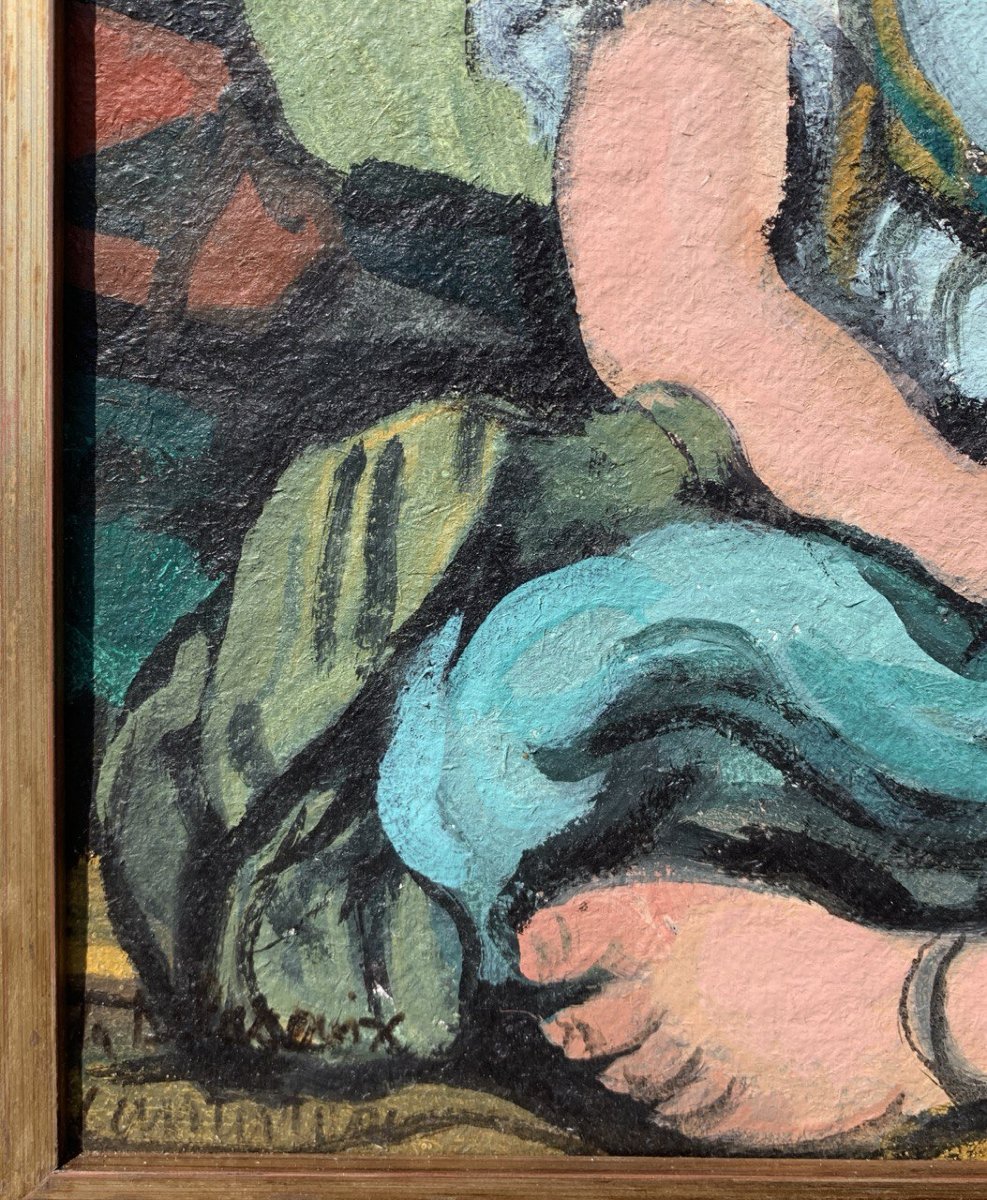 Domenico Cantatore (Ruvo di Puglia 1906 - Paris 1998) - Odalisque (Hommage à Delacroix).-photo-2