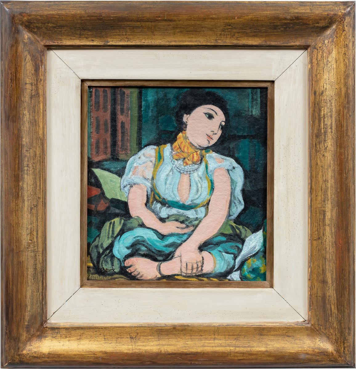 Domenico Cantatore (Ruvo di Puglia 1906 - Paris 1998) - Odalisque (Hommage à Delacroix).