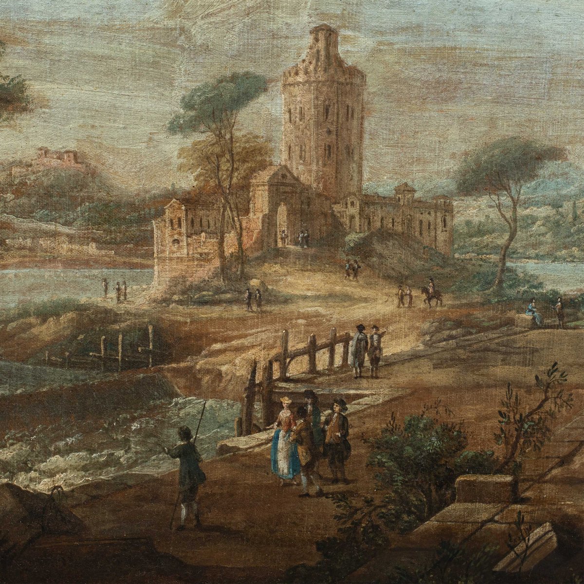 Francesco Battaglioli (Modène vers 1710 - Venise après 1796) - Capriccio architectural.-photo-3