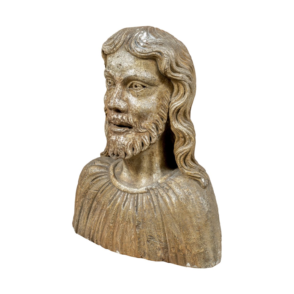 Sculpteur italien (XVe-XVIe siècle) - Buste du Christ.-photo-3