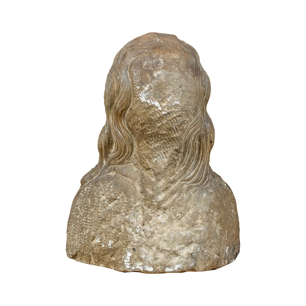 Sculpteur italien (XVe-XVIe siècle) - Buste du Christ.-photo-4
