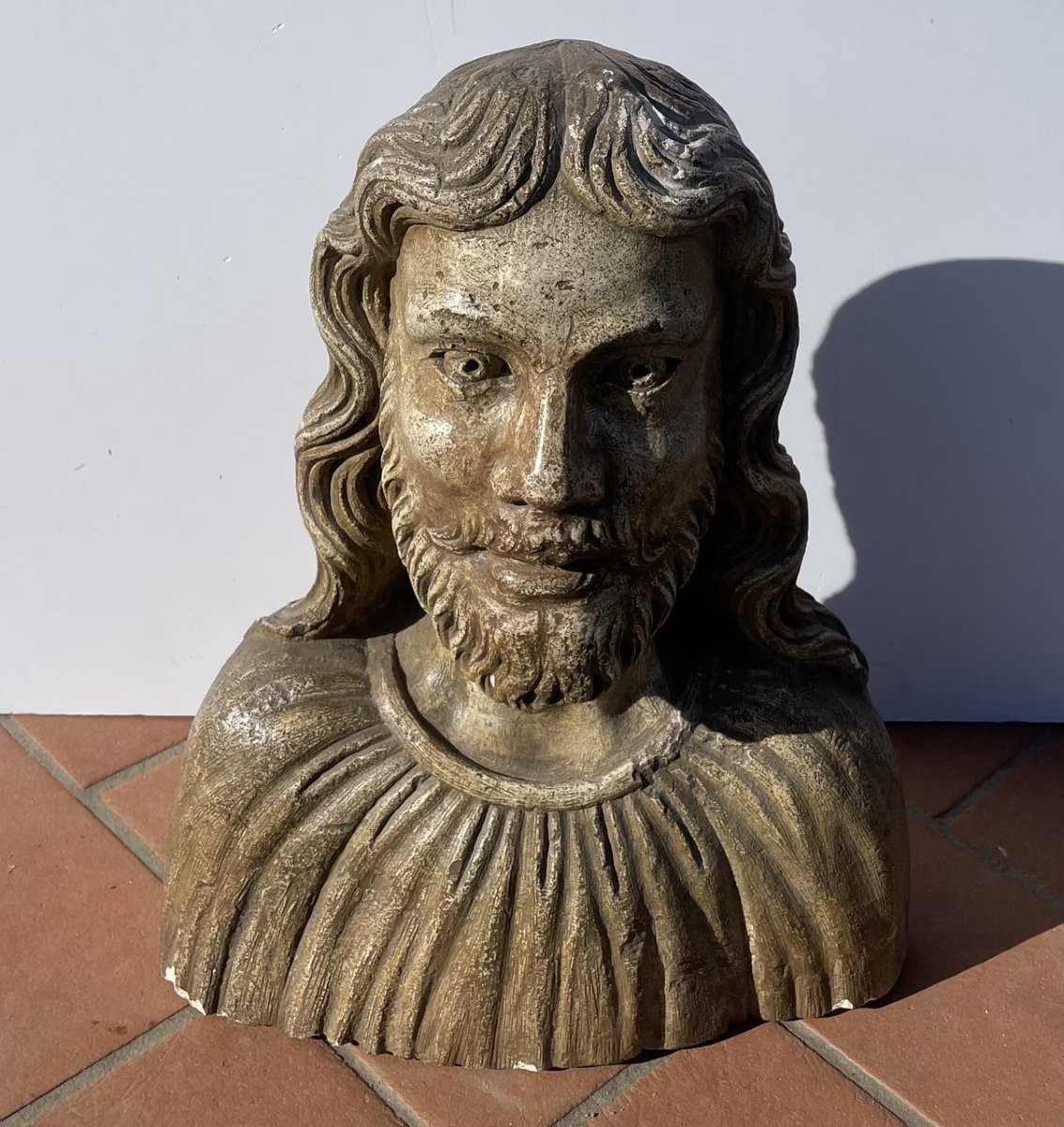 Sculpteur italien (XVe-XVIe siècle) - Buste du Christ.-photo-1